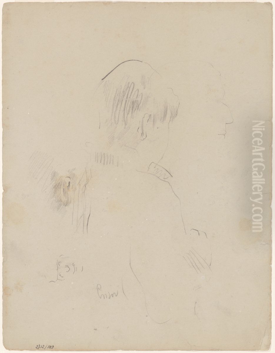 Kind op rug gezien Oil Painting by James Ensor