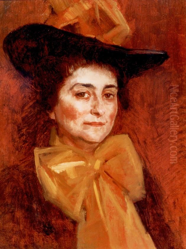 Self-portrait Oil Painting by Anna Gildemeester