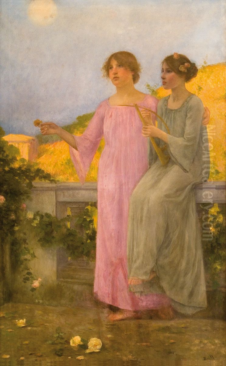 Harmonia Oil Painting by Joan Brull Vinyoles