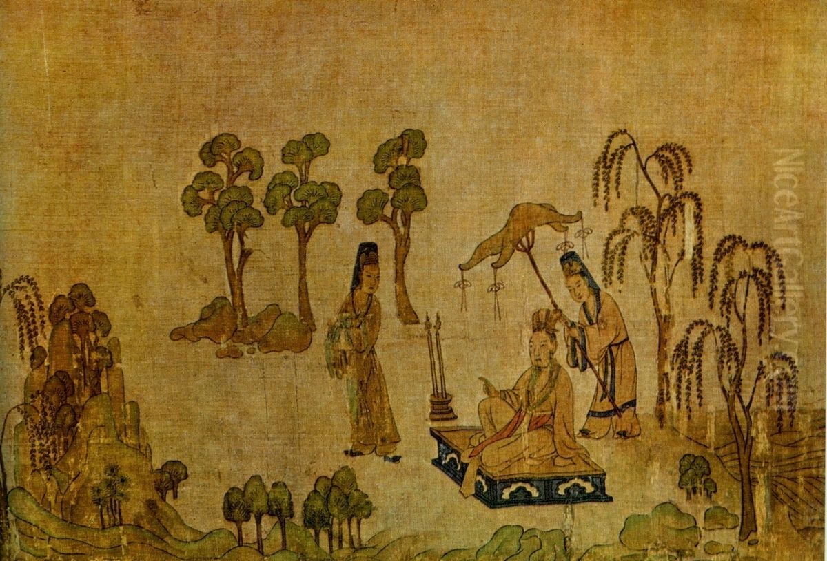 <<luo shen fu tu>> Oil Painting by Gu Kaizhi