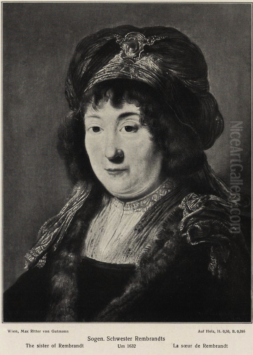 Woman wearing a turban Oil Painting by Rembrandt