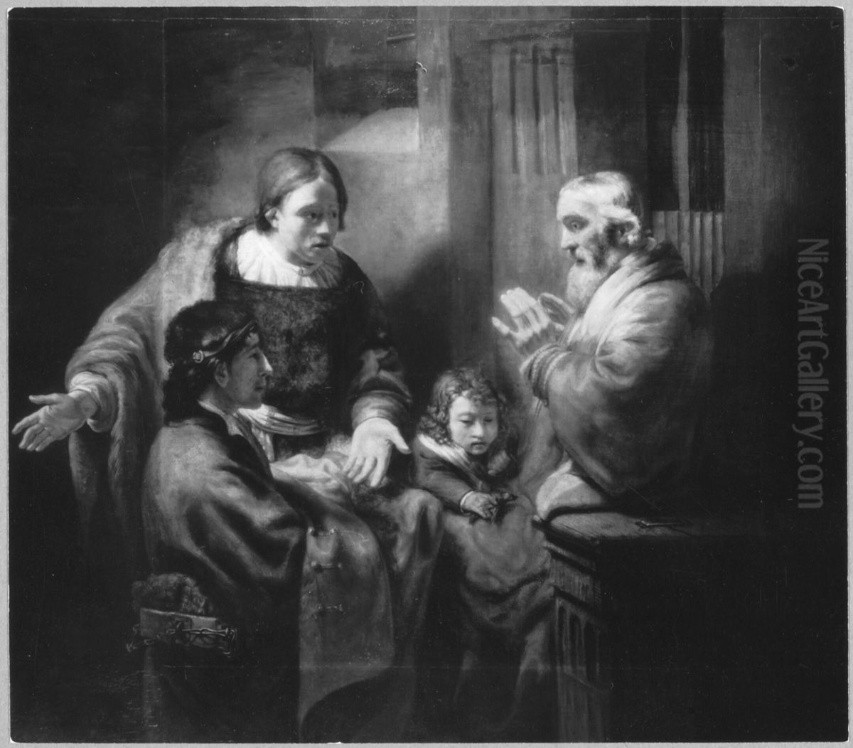 Joseph's Bloody Coat Oil Painting by Rembrandt