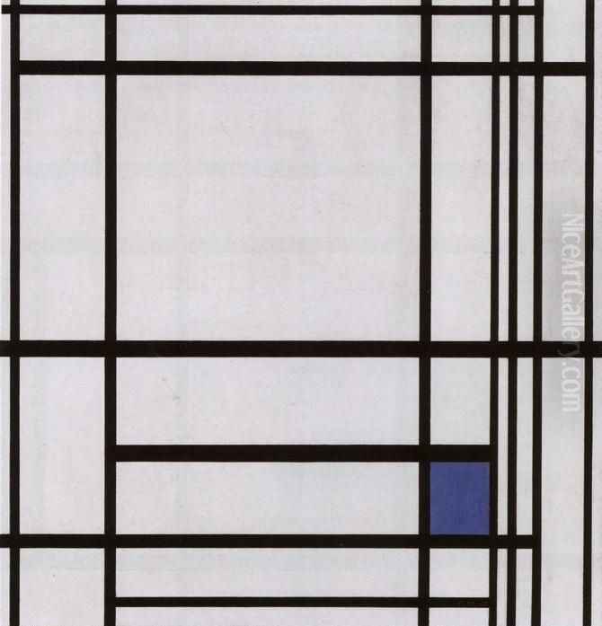 Composition de lignes et couleur: III (Compositie met lijnen en met kleur: III) Oil Painting by Piet Mondrian
