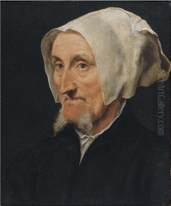 Portrait of Margret Halseber Oil Painting by Willem Adriaensz Key