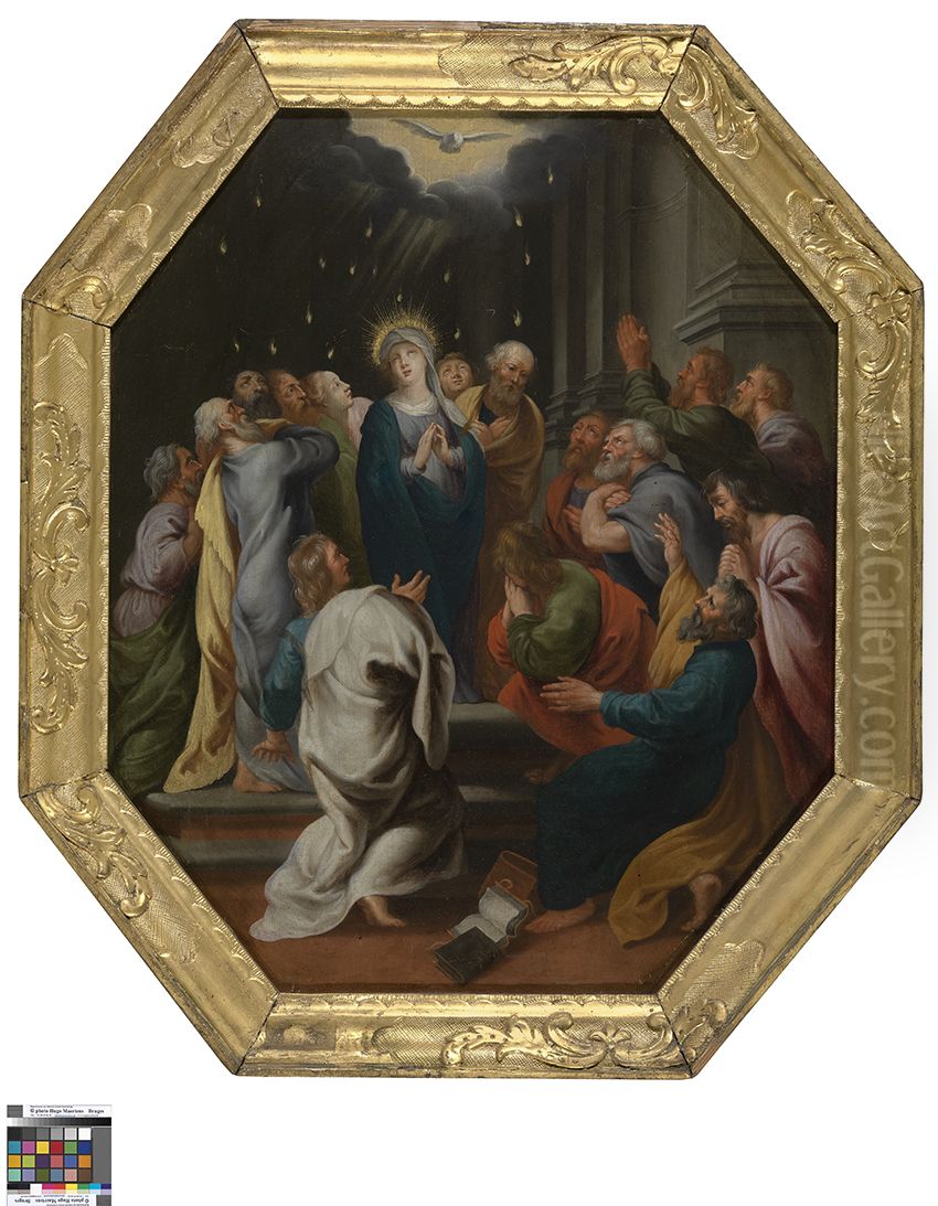 Uitstorting van de heilige Geest Oil Painting by (studio of) Rubens, Peter Paul