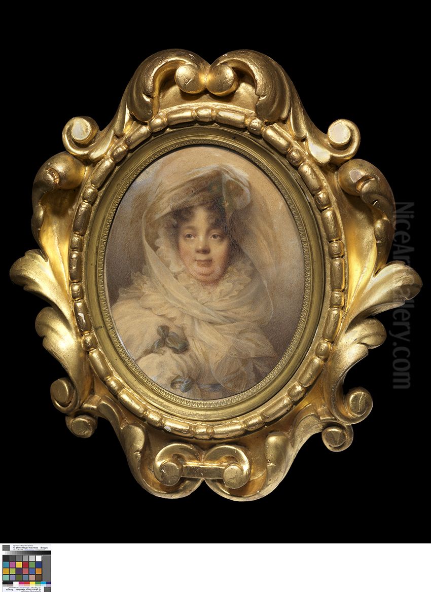 Portret van mevrouw Scipion Corvisart Oil Painting by Johannes Baptista van Acker
