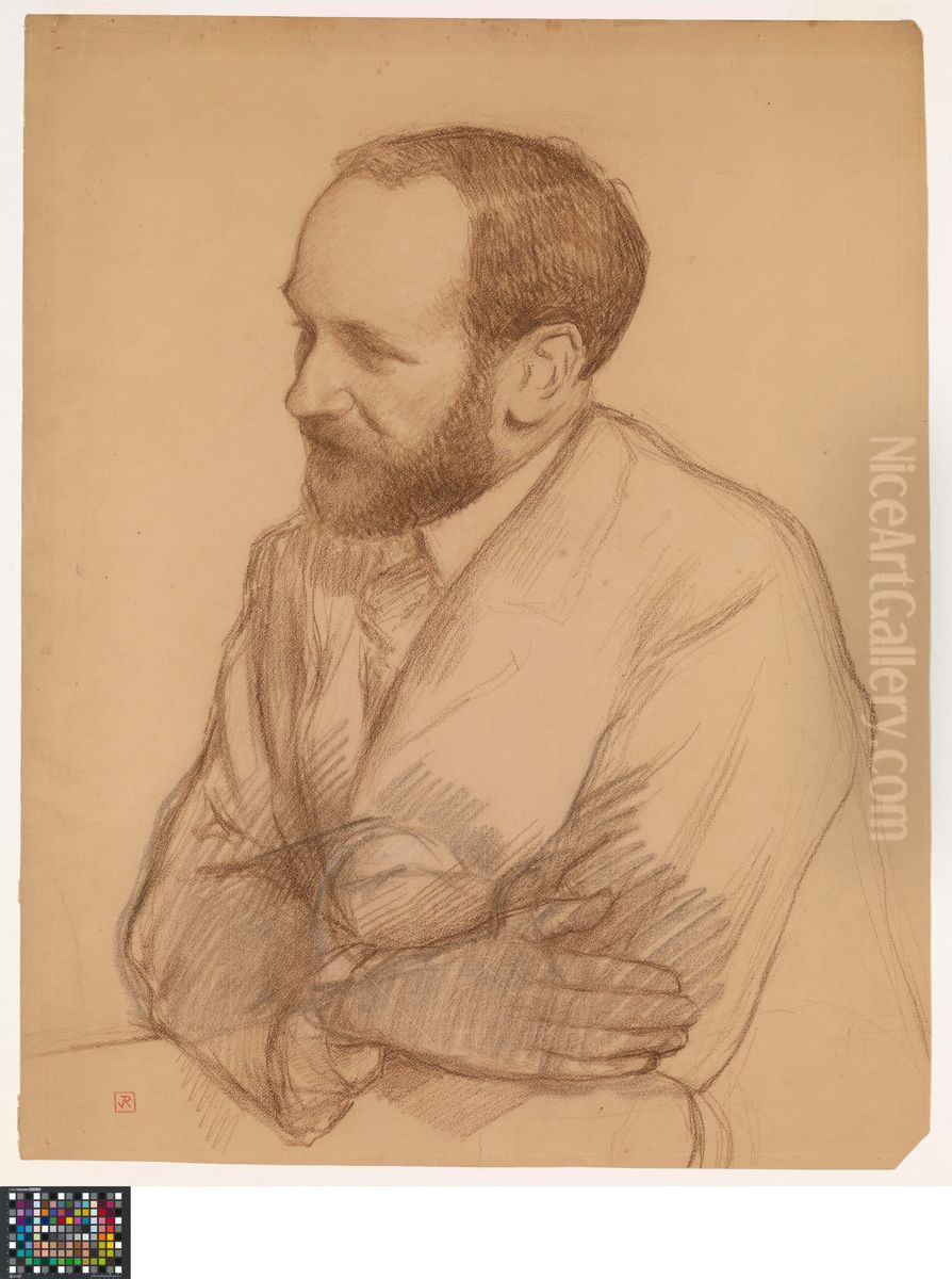 Portrait of Henri Gheon Oil Painting by Theo van Rysselberghe