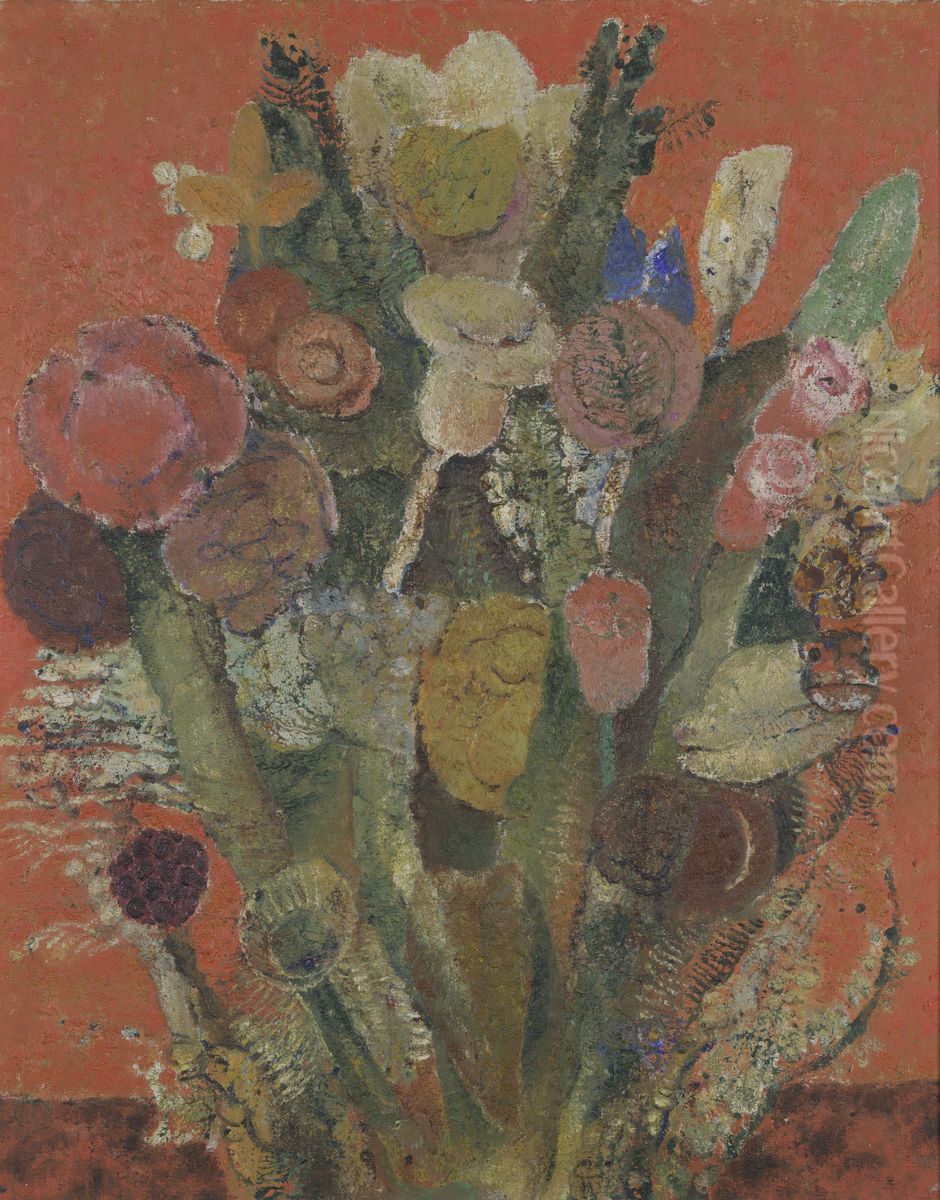 Zonderling boeket Oil Painting by Frits Van Den Berghe