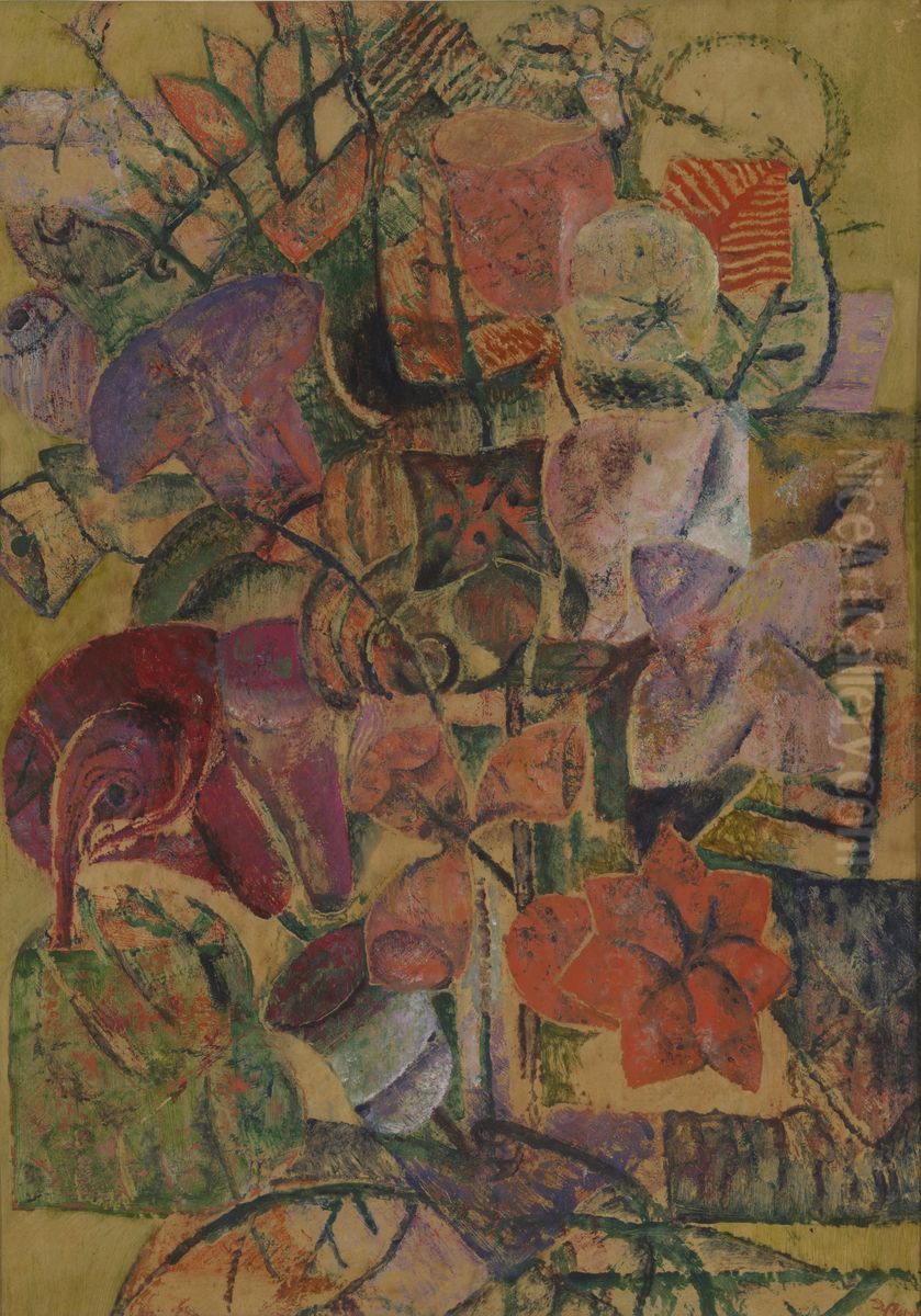 Bloemen Oil Painting by Frits Van Den Berghe