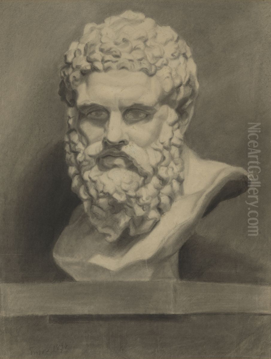 Klassiek academiemodel Oil Painting by James Ensor