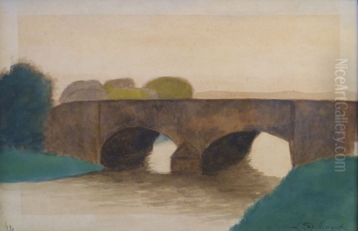 Brug Oil Painting by Leon Spilliaert