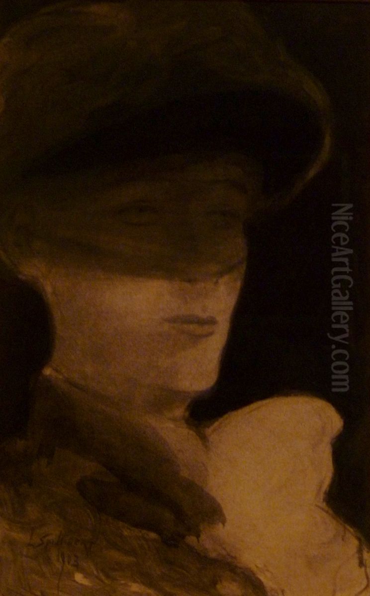 De dame met sluier Oil Painting by Leon Spilliaert