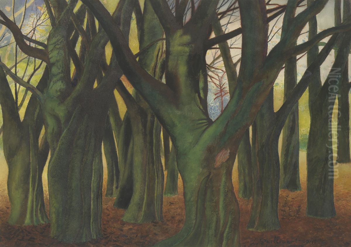 Groene bomen Oil Painting by Leon Spilliaert