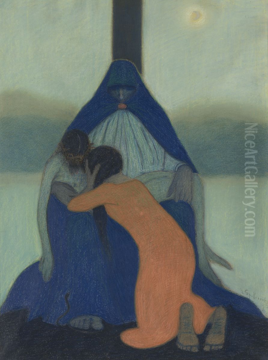 Pieta Oil Painting by Leon Spilliaert