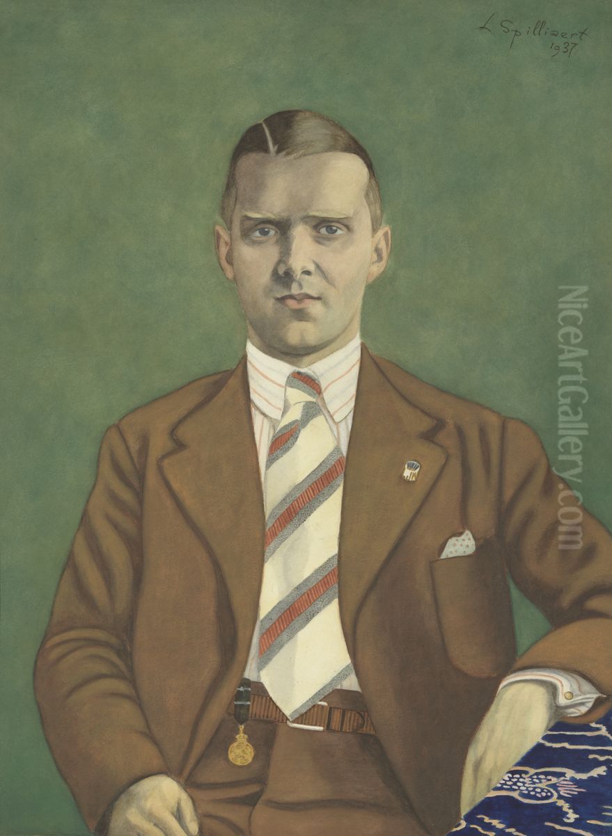 Portret van Adolphe Van Glabbeke Oil Painting by Leon Spilliaert