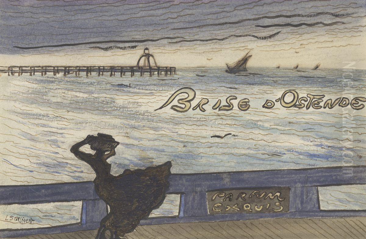 Brise d'Ostende. Parfum exquis Oil Painting by Leon Spilliaert