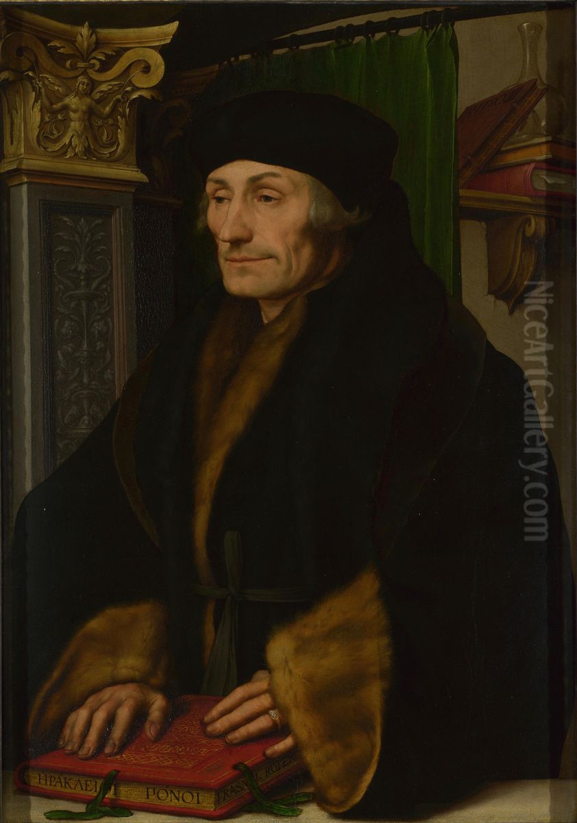 Erasmus Oil Painting by Hans Holbein the Younger