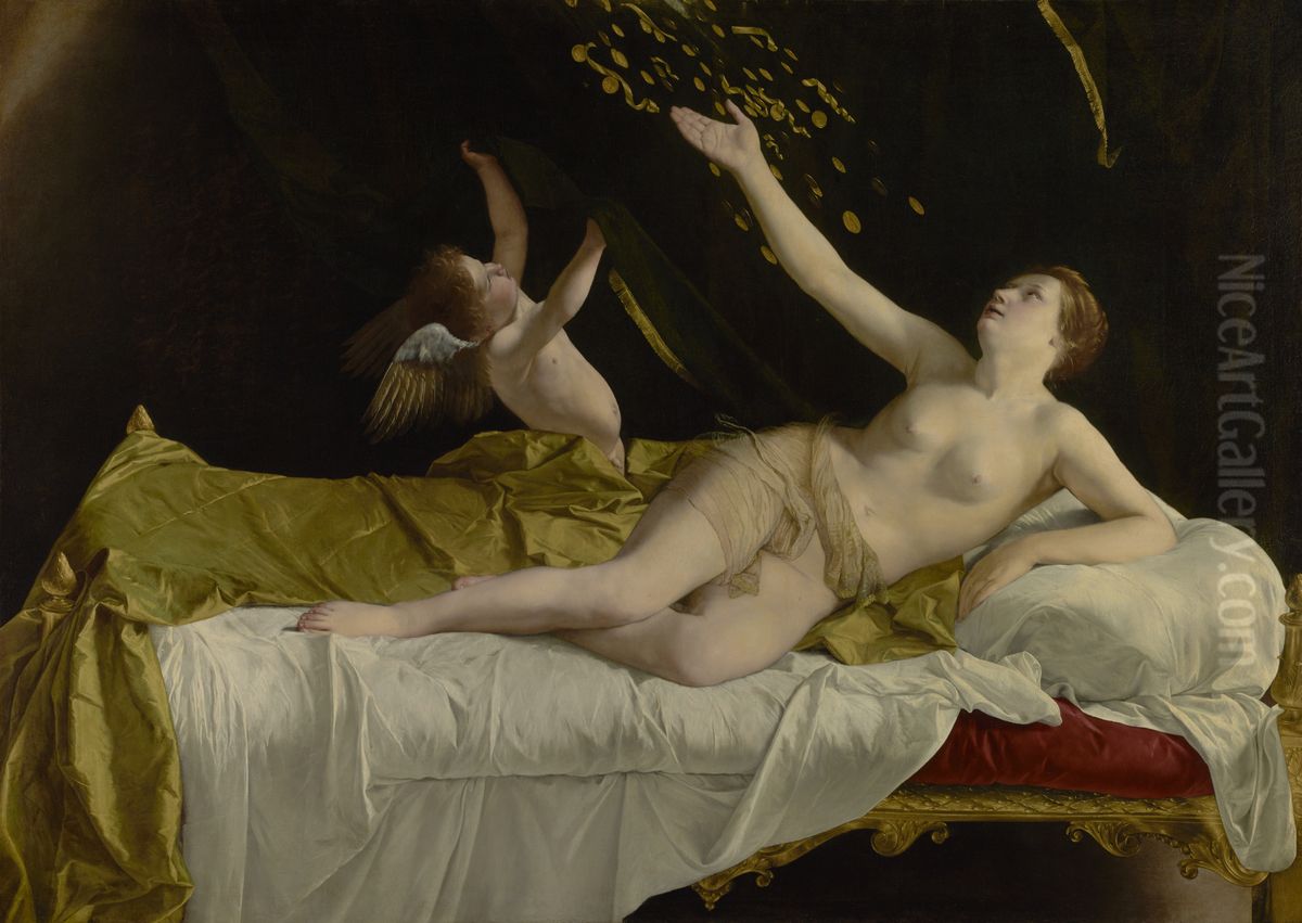 Danae and the Shower of Gold Oil Painting by Orazio Gentileschi