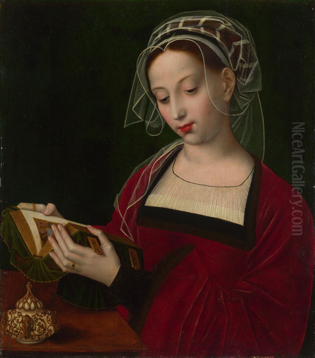 The Magdalen Reading Oil Painting by Ambrosius Benson