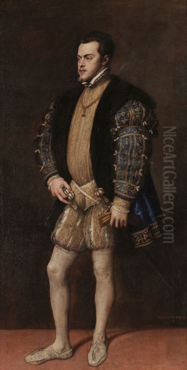 Ritratto di Filippo II Oil Painting by Titian