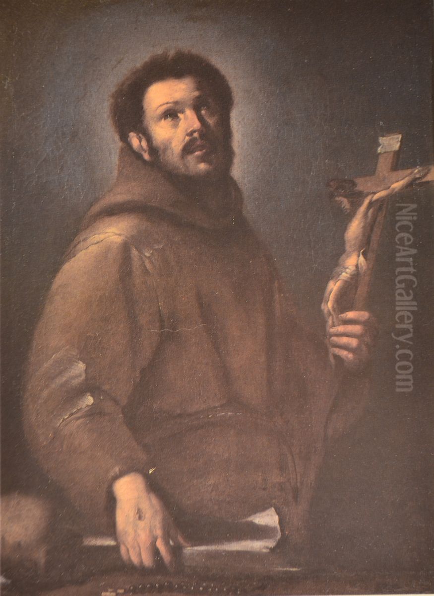 St Francis Oil Painting by Bernardo Strozzi