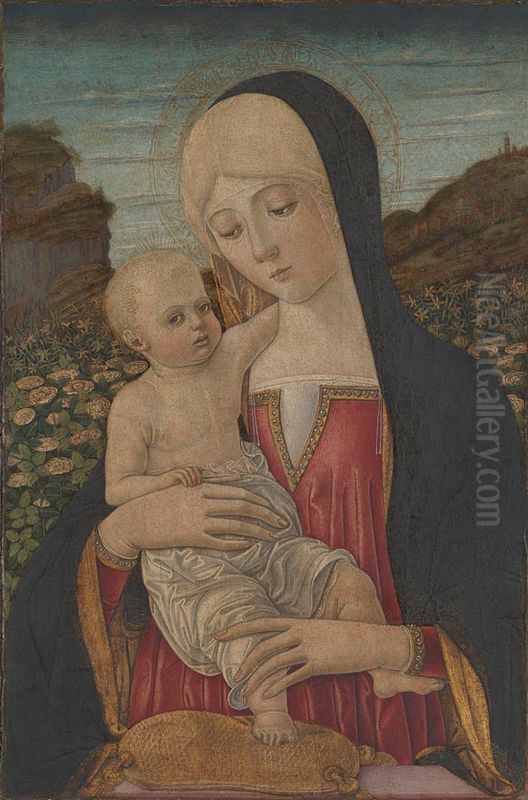 The Virgin and Child Oil Painting by Benvenuto di Giovanni