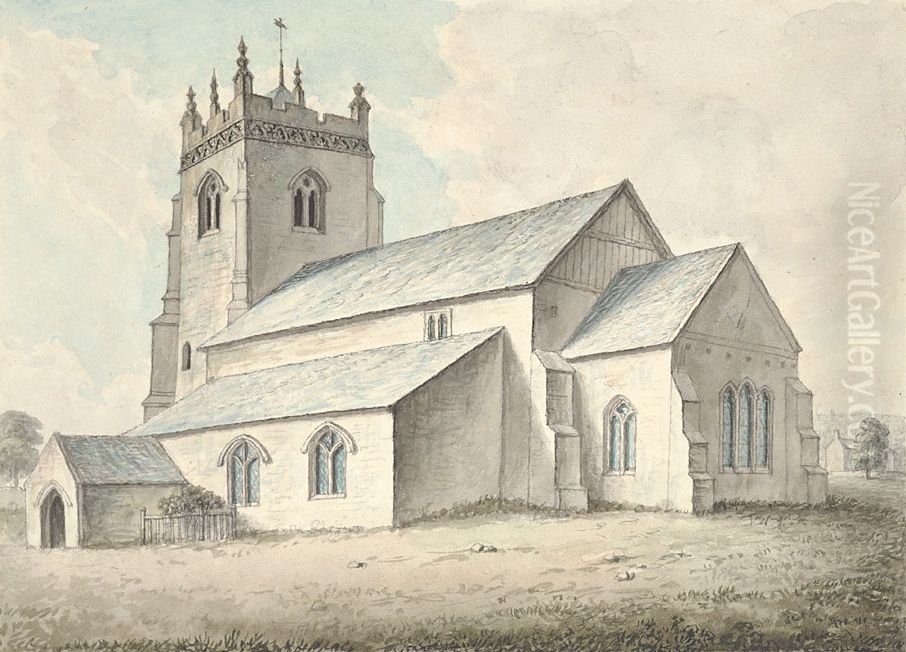 Chirbury Oil Painting by John Ingleby