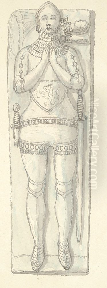 Effigy of a warrior Oil Painting by John Ingleby