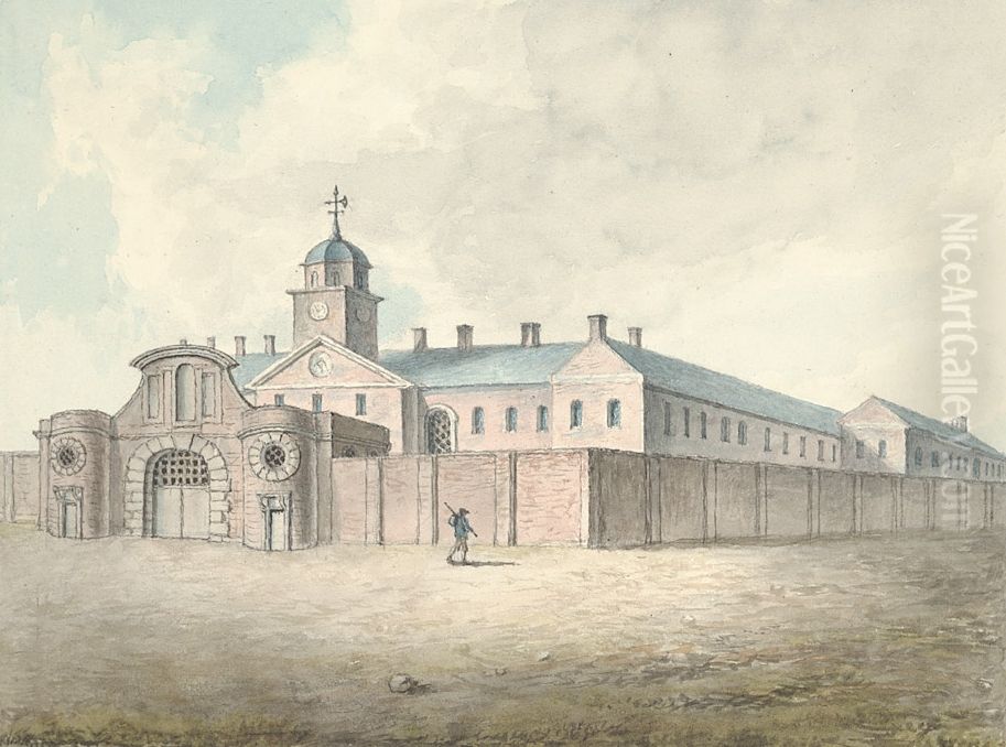 New goal at Shrewsbury Oil Painting by John Ingleby