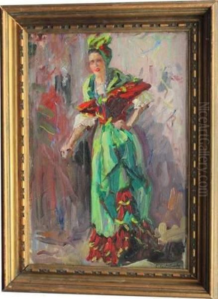 L'espagnole Oil Painting by Claudio Castelucho