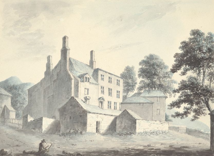 Plas yn Yale, seat of the Yale's Oil Painting by John Ingleby