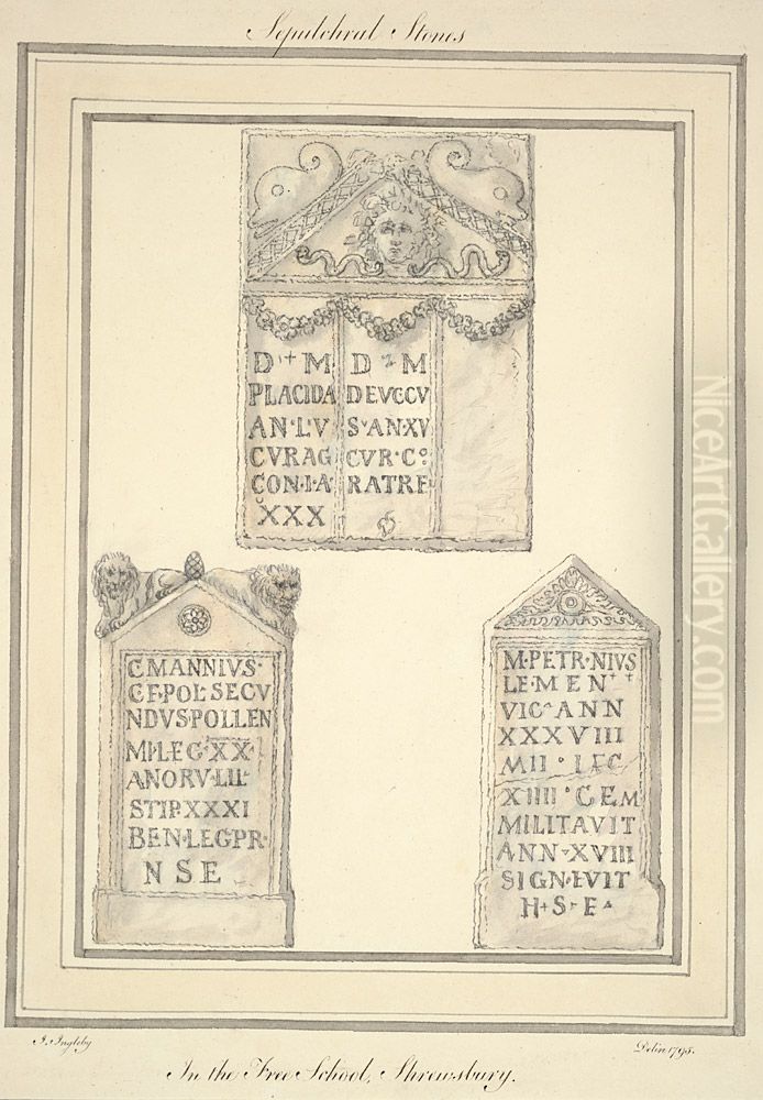 Sepulchral stones Oil Painting by John Ingleby