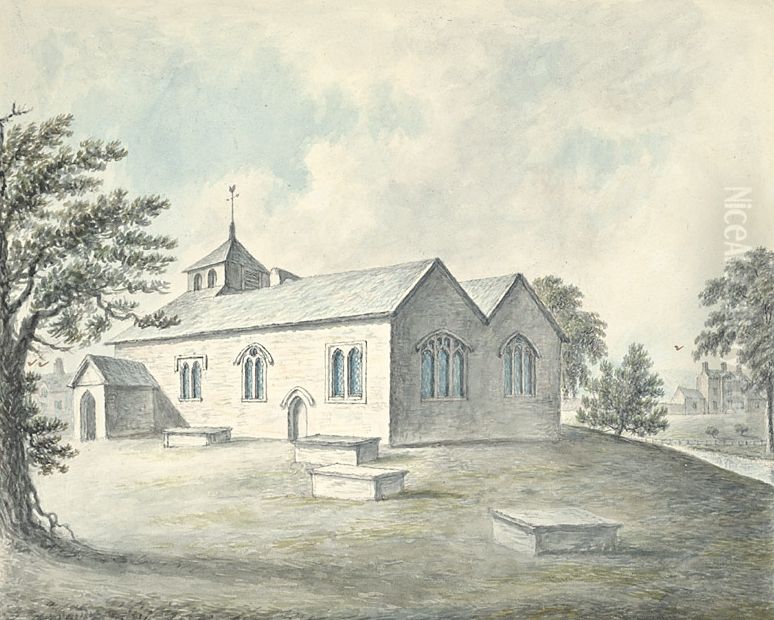 Y Drenewydd, or, New Town Oil Painting by John Ingleby