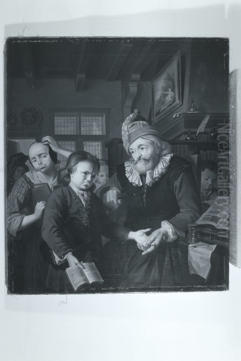 School-teacher. Oil Painting by Krzysztof Lubieniecki