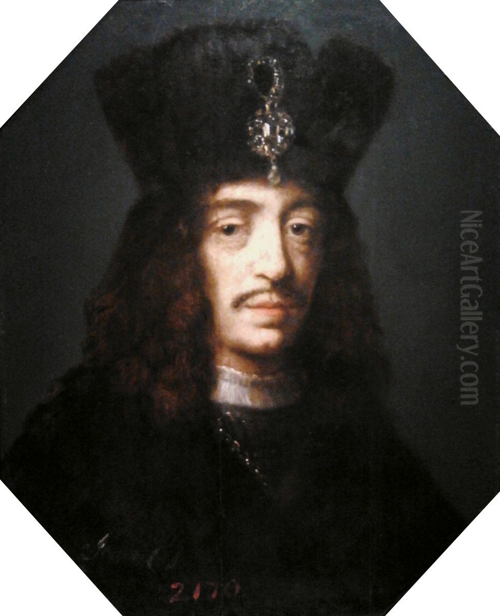 Portrait of King John Casimir. Oil Painting by Daniel Schultz