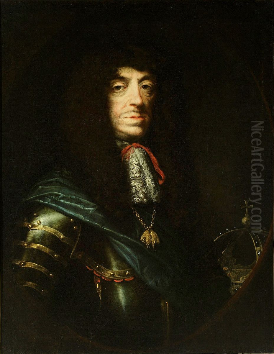 Portrait of King John II Casimir Vasa. Oil Painting by Daniel Schultz