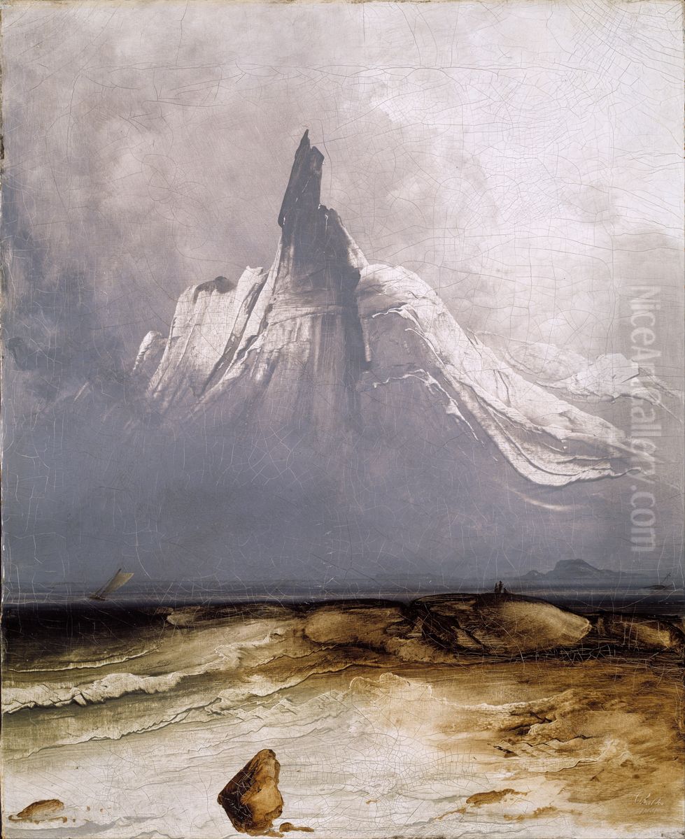 Stetind in Fog Oil Painting by Peder Balke