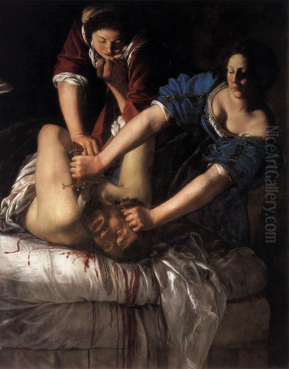 Judith Beheading Holofernes Oil Painting by Artemisia Gentileschi
