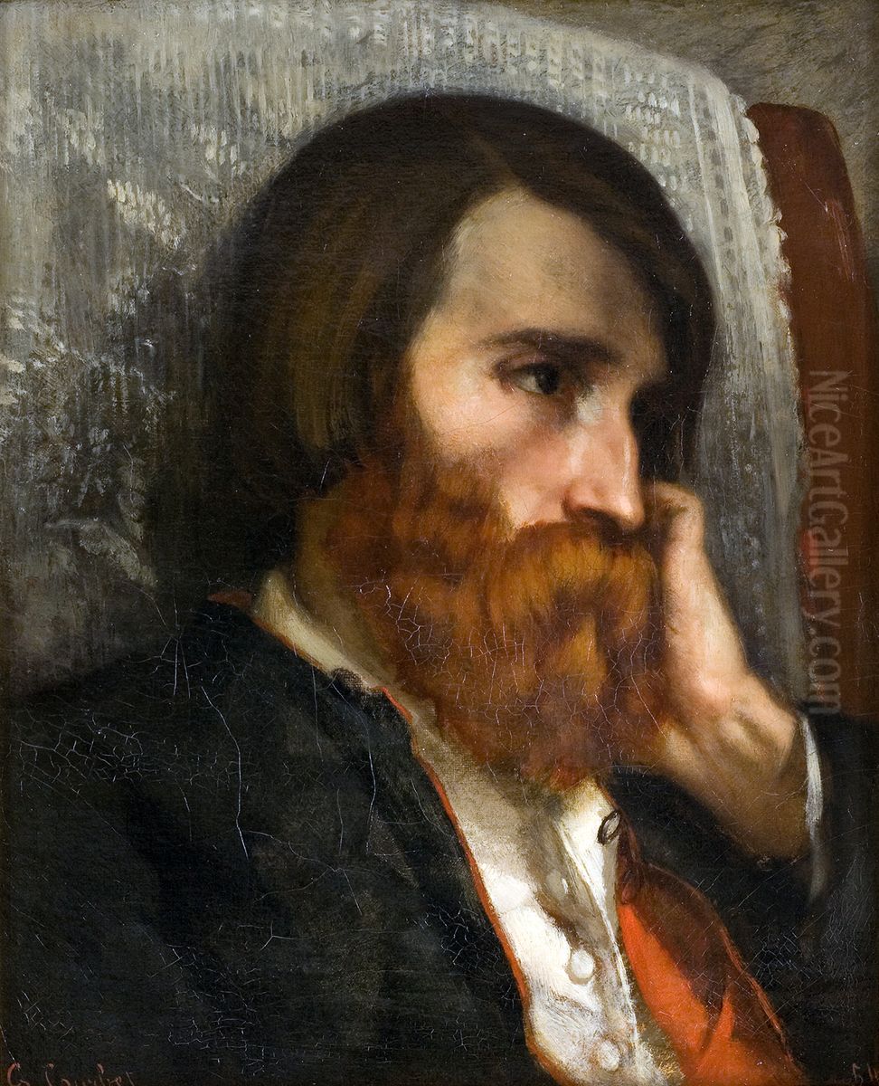 Portrait of Bruyas Oil Painting by Gustave Courbet