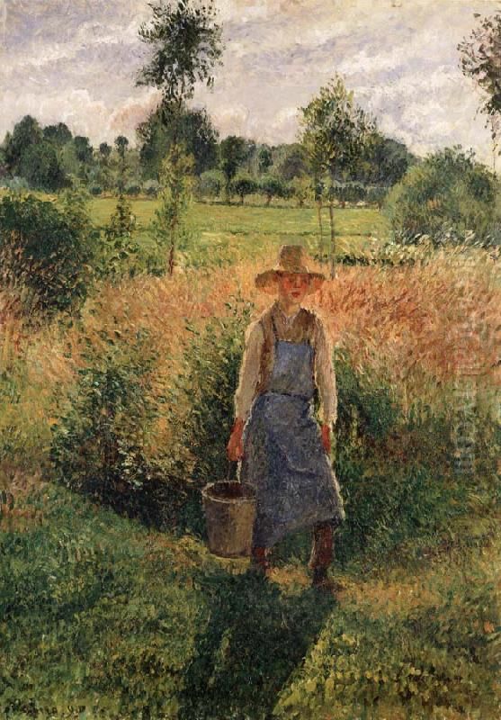 Der Gartner Oil Painting by Camille Pissarro