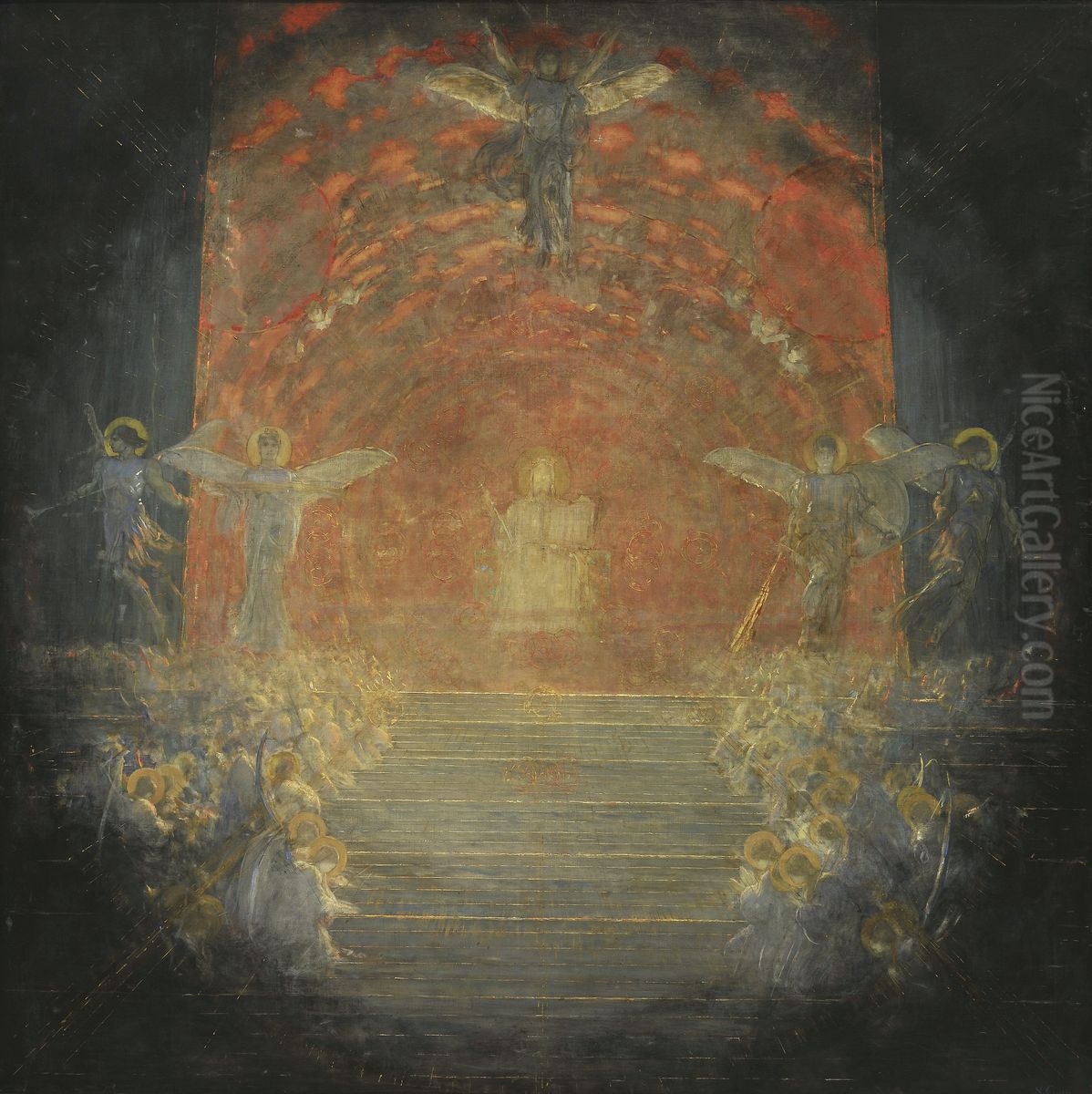 Behold the Bridegroom Arriving Oil Painting by Nikolaos Gyzis