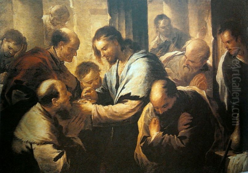 The Communion of the Apostles. Oil Painting by Luca Giordano