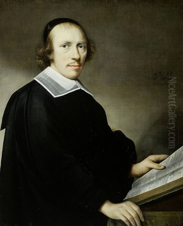 Portrait of a 55-year-old man Oil Painting by Anthonie Palamedesz.