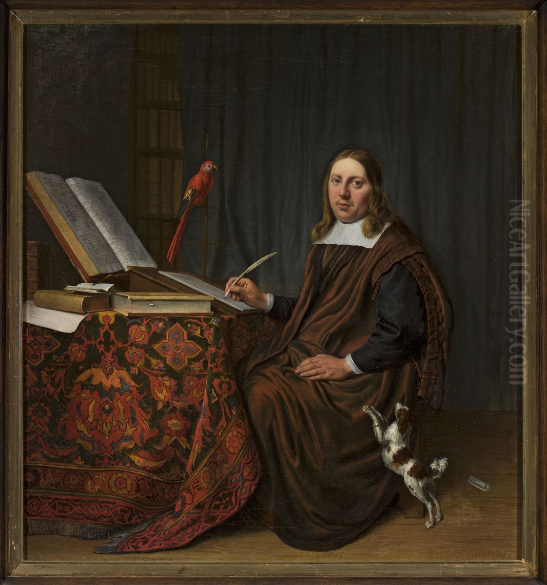 Portrait of a scholar Oil Painting by Hendrik Martenszoon Sorgh