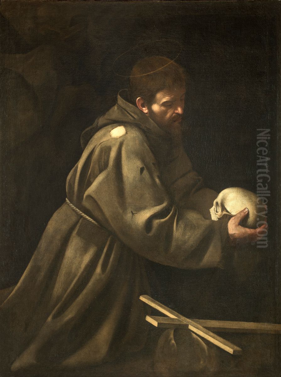 San Francesco in meditazione Oil Painting by Caravaggio