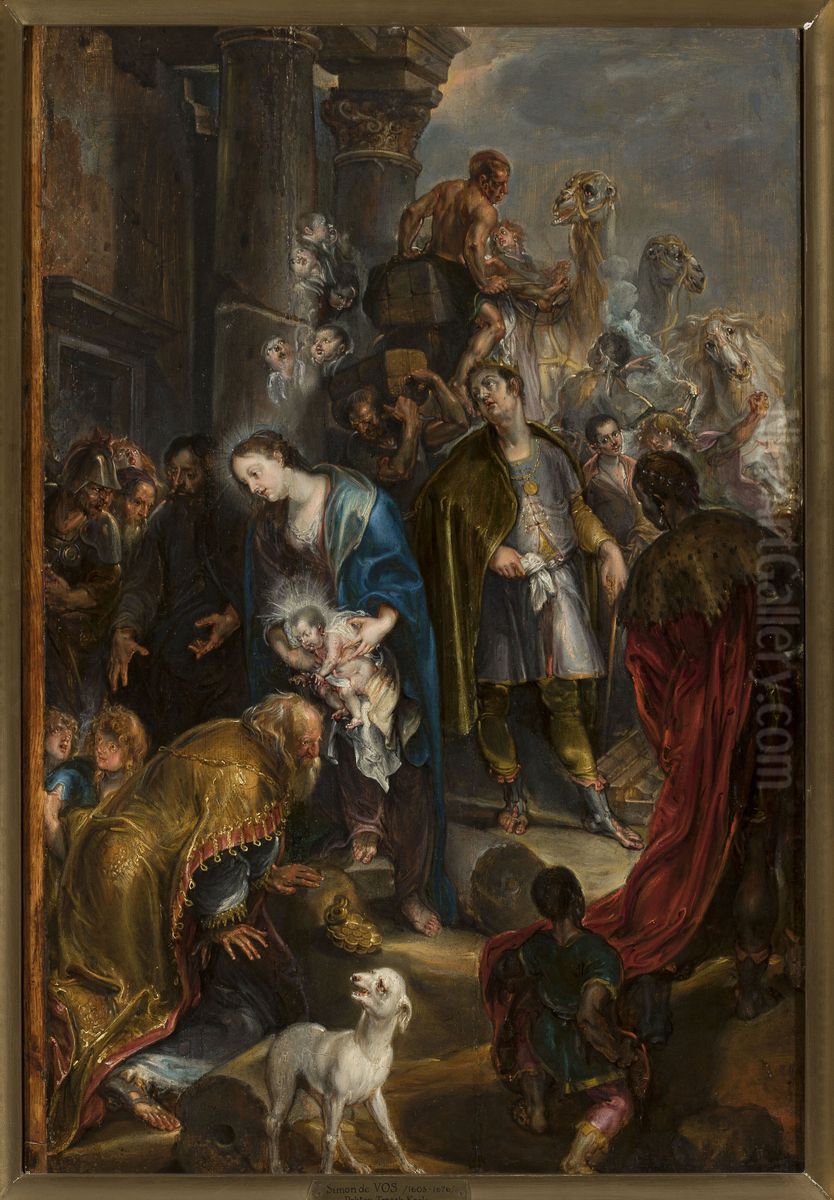 Adoration of the Magi Oil Painting by Simon de Vos