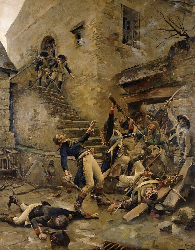 Mort du general Beaupuy Oil Painting by Alexandre Bloch