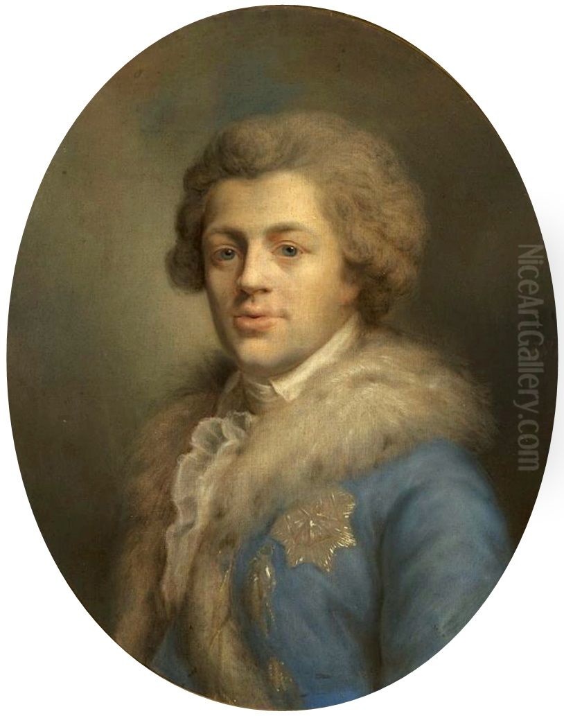 Portrait of Ignacy Potocki (1750-1809) Oil Painting by Alexander Kucharsky