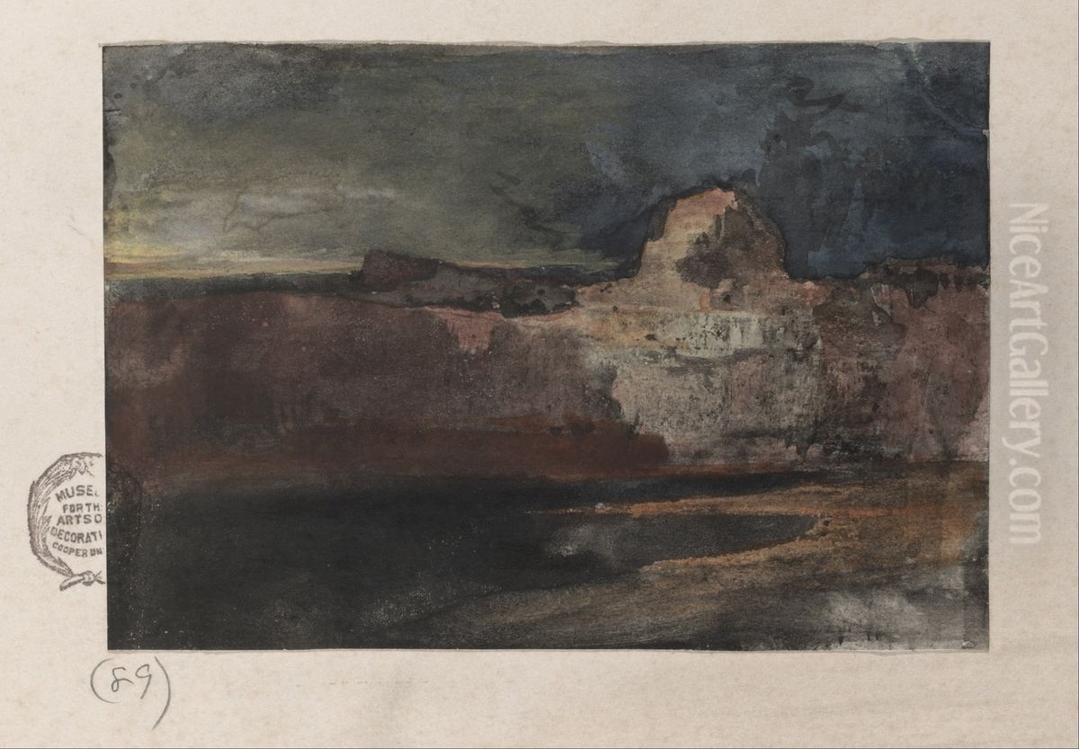 Grand Canyon in Stormy Weather, Arizona Oil Painting by Thomas Moran