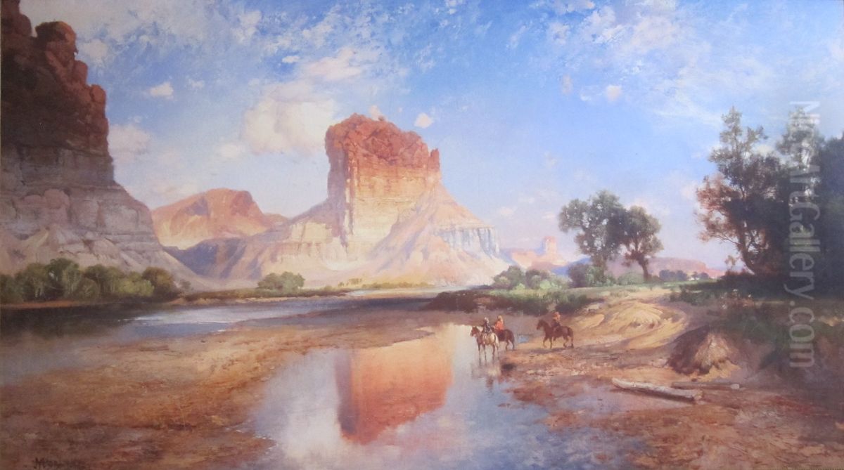 O'Neil Butte, Grand Canyon Oil Painting by Thomas Moran